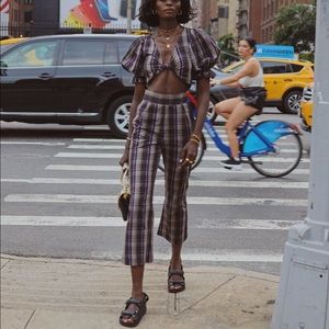 Stone Cold fox plaid pants. Pants for matching top